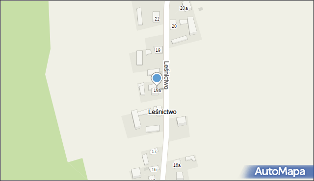 Leśnictwo, Leśnictwo, 19a, mapa Leśnictwo