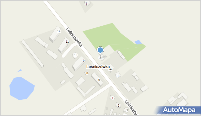 Leśniczówka, Leśniczówka, 3B, mapa Leśniczówka