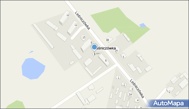 Leśniczówka, Leśniczówka, 8, mapa Leśniczówka