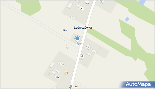 Leśniczówka, Leśniczówka, 35, mapa Leśniczówka