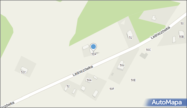 Leśniczówka, Leśniczówka, 52A, mapa Leśniczówka