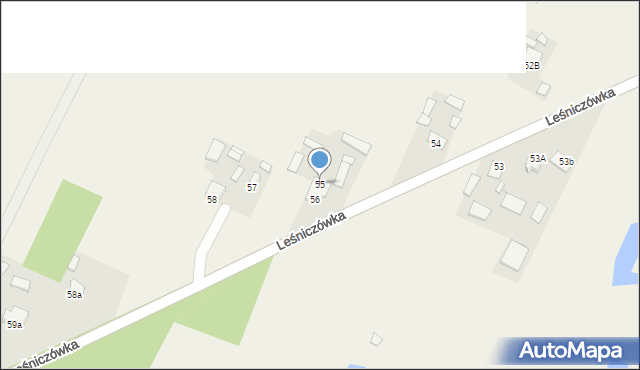 Leśniczówka, Leśniczówka, 55, mapa Leśniczówka