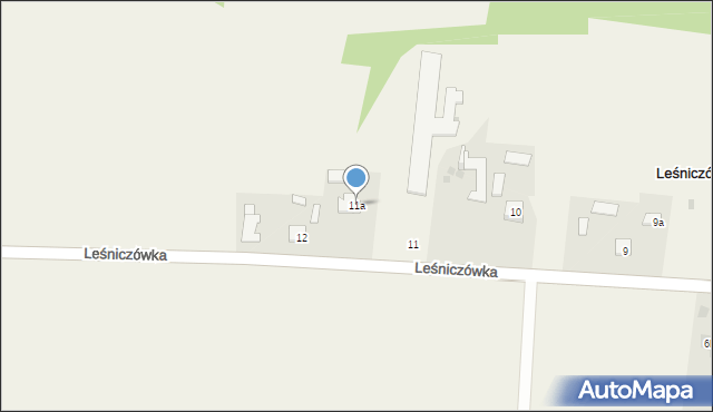 Leśniczówka, Leśniczówka, 11a, mapa Leśniczówka