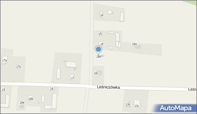 Leśniczówka, Leśniczówka, 16b, mapa Leśniczówka