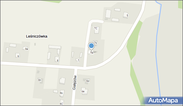 Leśniczówka, Leśniczówka, 7A, mapa Leśniczówka