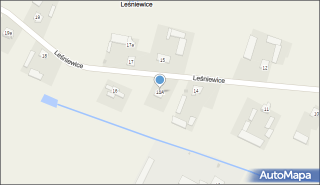 Leśniewice, Leśniewice, 14A, mapa Leśniewice