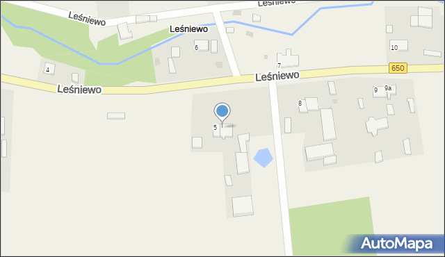 Leśniewo, Leśniewo, 5a, mapa Leśniewo