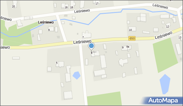 Leśniewo, Leśniewo, 8, mapa Leśniewo