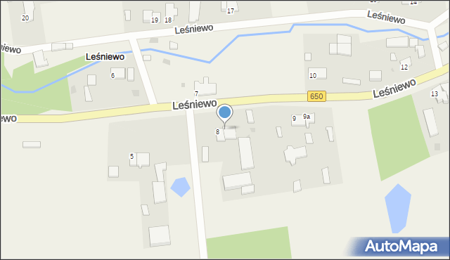 Leśniewo, Leśniewo, 8a, mapa Leśniewo