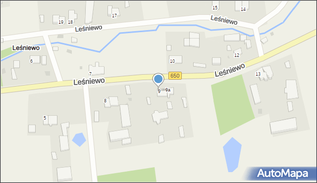 Leśniewo, Leśniewo, 9, mapa Leśniewo