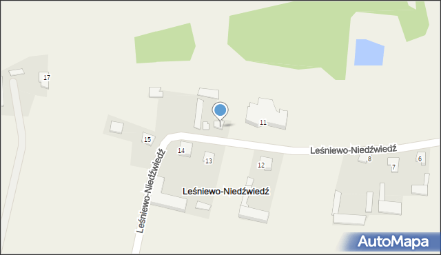 Leśniewo-Niedźwiedź, Leśniewo-Niedźwiedź, 15, mapa Leśniewo-Niedźwiedź