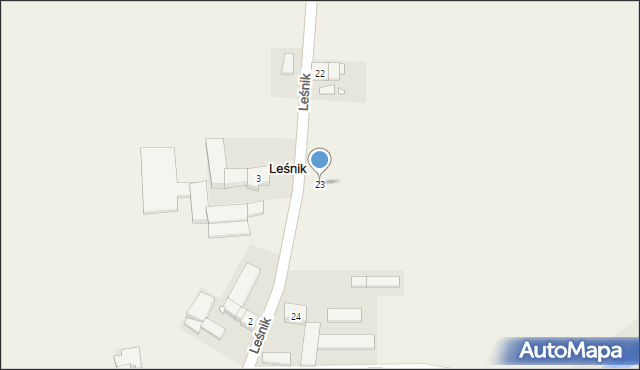 Leśnik, Leśnik, 23, mapa Leśnik