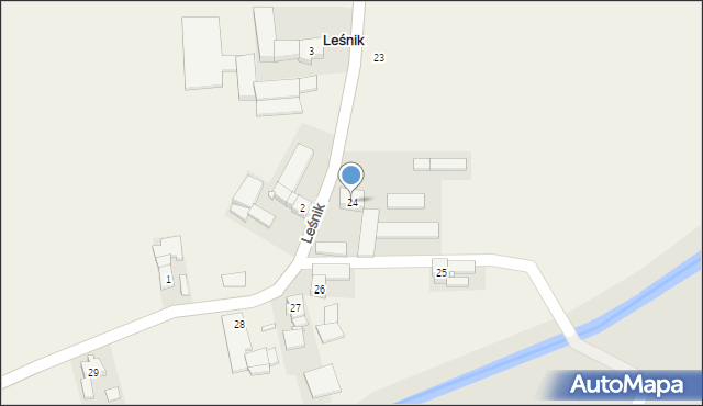 Leśnik, Leśnik, 24, mapa Leśnik