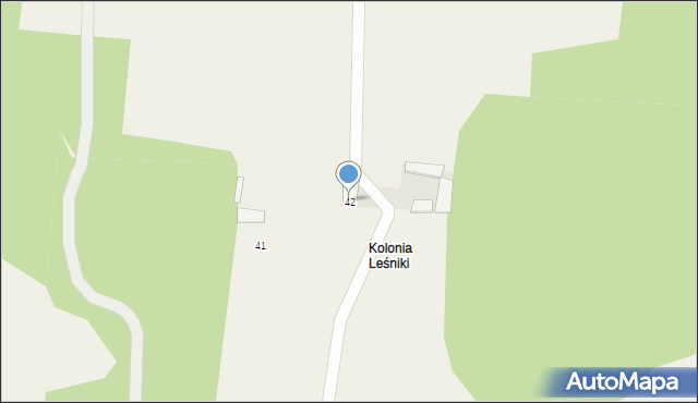 Leśniki, Leśniki, 42, mapa Leśniki