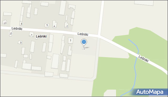 Leśniki, Leśniki, 1, mapa Leśniki