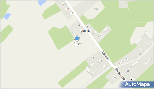 Leśniki, Leśniki, 12A, mapa Leśniki