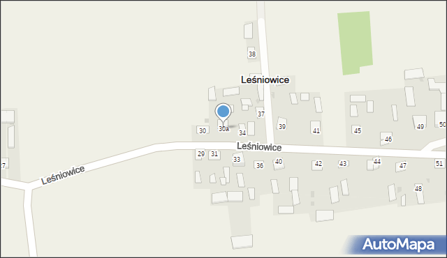 Leśniowice, Leśniowice, 30a, mapa Leśniowice