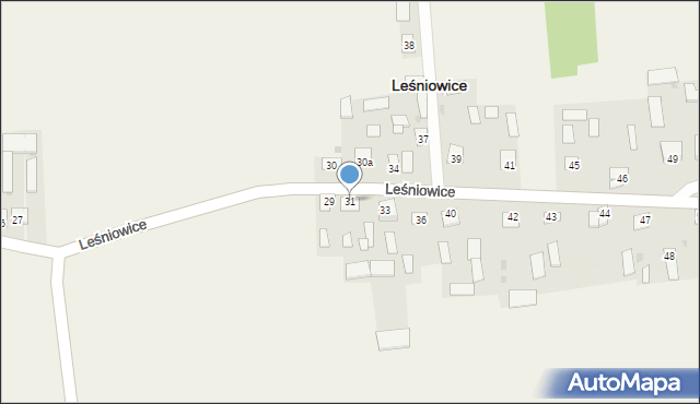 Leśniowice, Leśniowice, 31, mapa Leśniowice