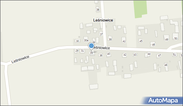 Leśniowice, Leśniowice, 33, mapa Leśniowice