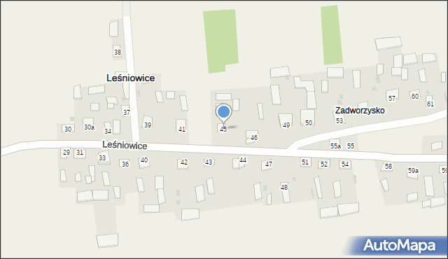 Leśniowice, Leśniowice, 45, mapa Leśniowice