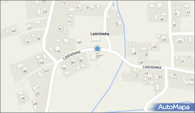 Leśniówka, Leśniówka, 112, mapa Leśniówka