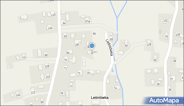 Leśniówka, Leśniówka, 12, mapa Leśniówka