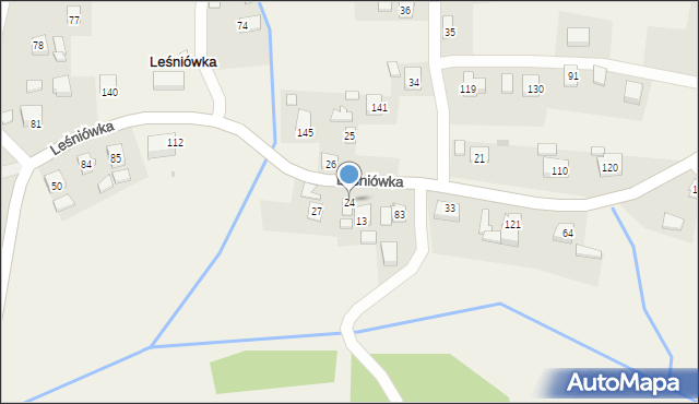 Leśniówka, Leśniówka, 24, mapa Leśniówka