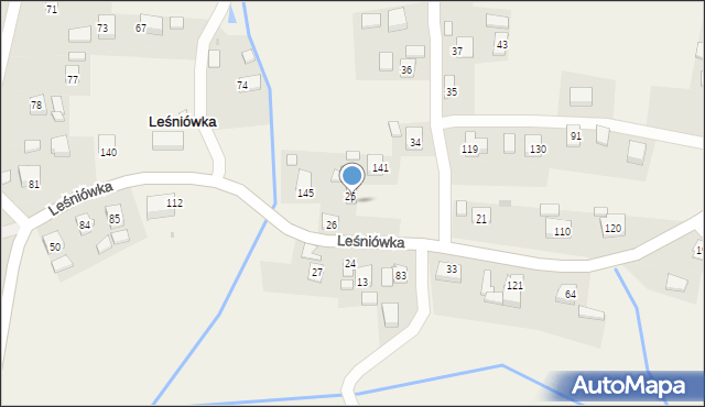 Leśniówka, Leśniówka, 28, mapa Leśniówka