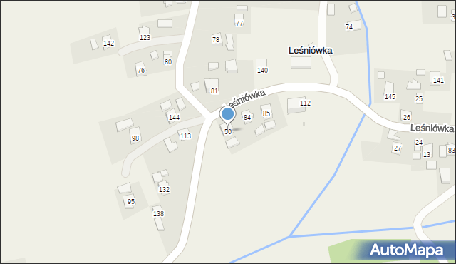 Leśniówka, Leśniówka, 50, mapa Leśniówka