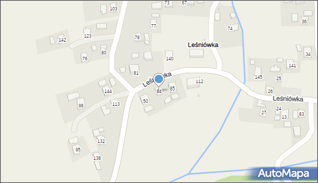 Leśniówka, Leśniówka, 84, mapa Leśniówka