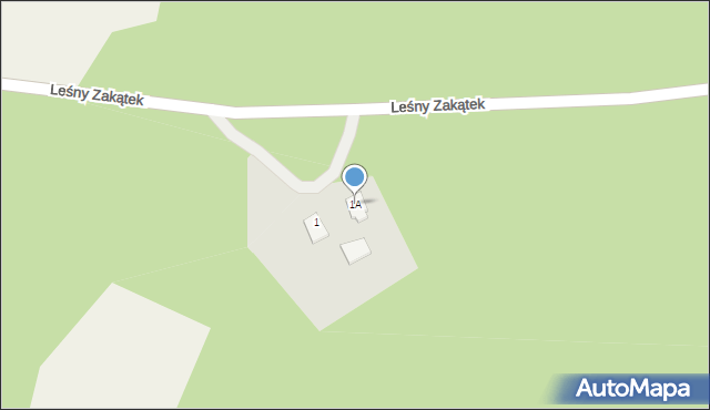 Leśny Zakątek, Leśny Zakątek, 1A, mapa Leśny Zakątek