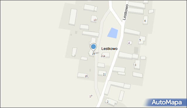 Lestkowo, Lestkowo, 15, mapa Lestkowo