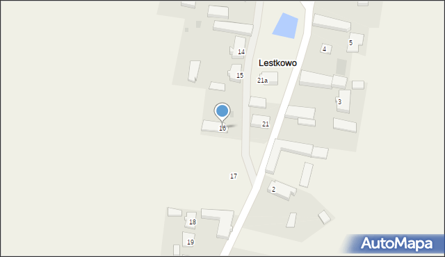 Lestkowo, Lestkowo, 16, mapa Lestkowo