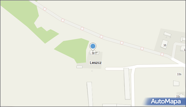 Leszcz, Leszczynowa, 38, mapa Leszcz