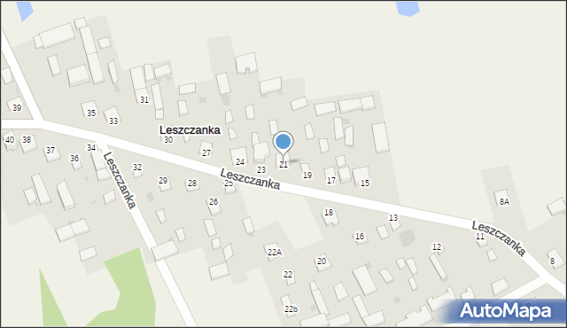 Leszczanka, Leszczanka, 21, mapa Leszczanka