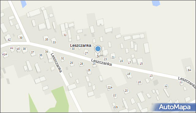 Leszczanka, Leszczanka, 24, mapa Leszczanka