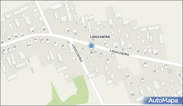 Leszczanka, Leszczanka, 29, mapa Leszczanka