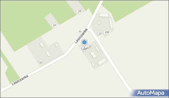 Leszczanka, Leszczanka, 12a, mapa Leszczanka