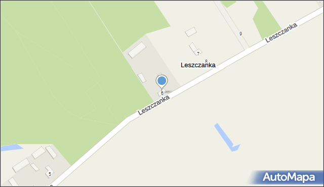 Leszczanka, Leszczanka, 6, mapa Leszczanka