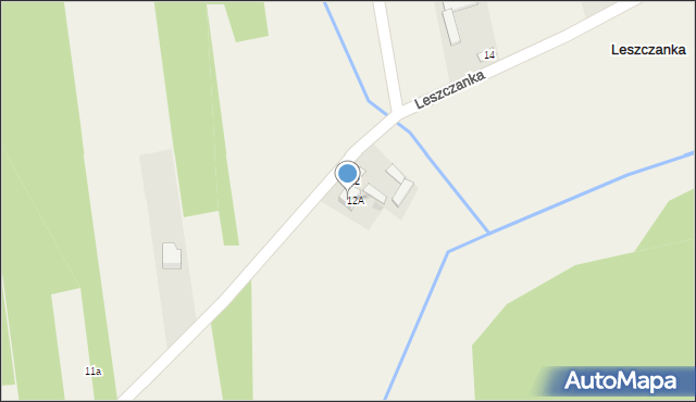 Leszczanka, Leszczanka, 12b, mapa Leszczanka