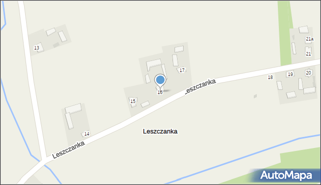 Leszczanka, Leszczanka, 16, mapa Leszczanka