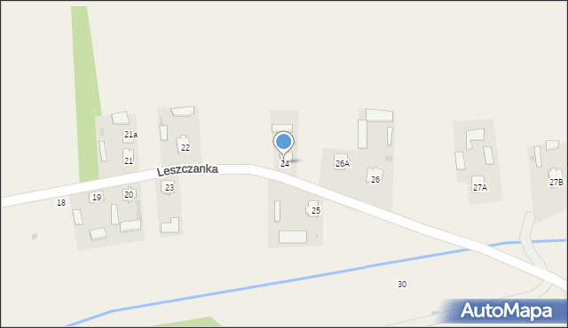 Leszczanka, Leszczanka, 24, mapa Leszczanka