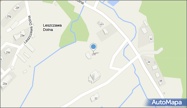 Leszczawa Dolna, Leszczawa Dolna, 130, mapa Leszczawa Dolna