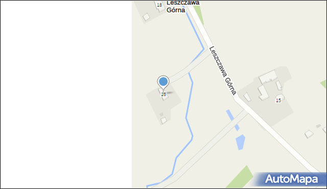 Leszczawa Górna, Leszczawa Górna, 16, mapa Leszczawa Górna
