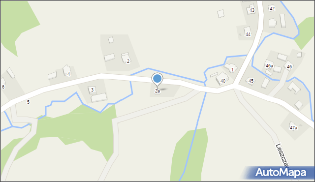 Leszczawka, Leszczawka, 2a, mapa Leszczawka