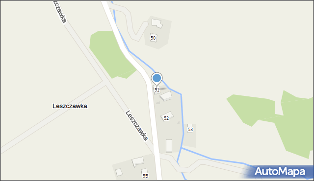 Leszczawka, Leszczawka, 51, mapa Leszczawka