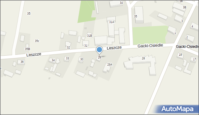 Leszcze, Leszcze, 29, mapa Leszcze