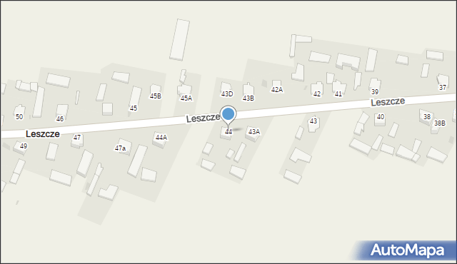 Leszcze, Leszcze, 44, mapa Leszcze