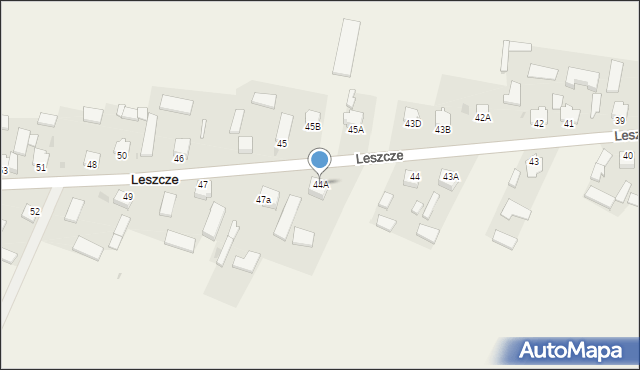 Leszcze, Leszcze, 44A, mapa Leszcze