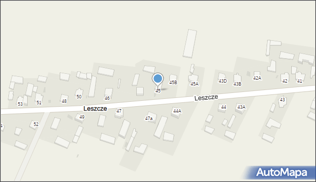 Leszcze, Leszcze, 45, mapa Leszcze